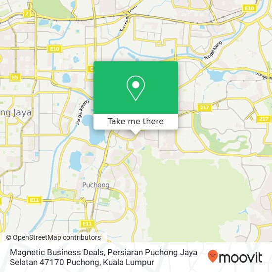 Peta Magnetic Business Deals, Persiaran Puchong Jaya Selatan 47170 Puchong