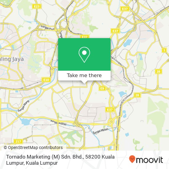 Peta Tornado Marketing (M) Sdn. Bhd., 58200 Kuala Lumpur