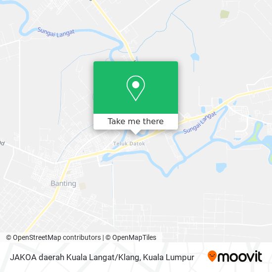 Peta JAKOA daerah Kuala Langat / Klang