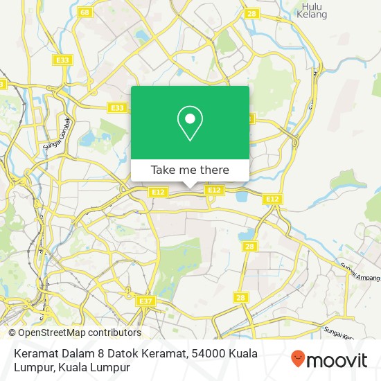 Peta Keramat Dalam 8 Datok Keramat, 54000 Kuala Lumpur