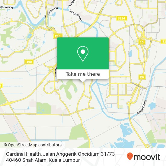 Cardinal Health, Jalan Anggerik Oncidium 31 / 73 40460 Shah Alam map