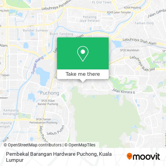 Pembekal Barangan Hardware Puchong map