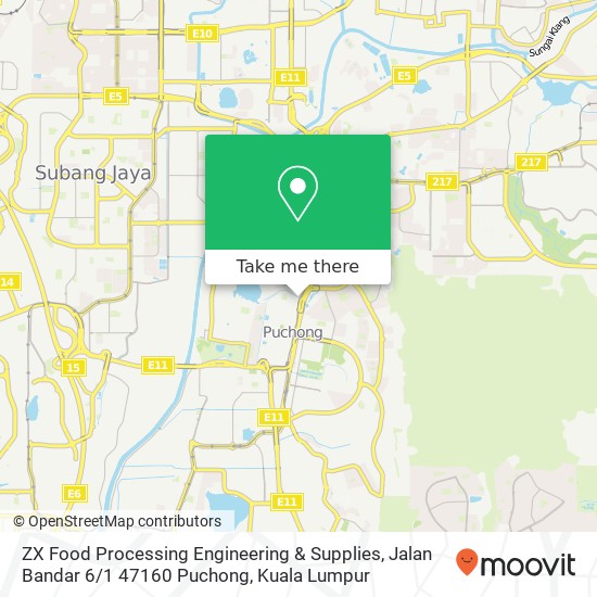 ZX Food Processing Engineering & Supplies, Jalan Bandar 6 / 1 47160 Puchong map