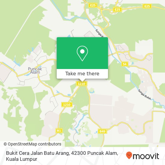 Peta Bukit Cera Jalan Batu Arang, 42300 Puncak Alam