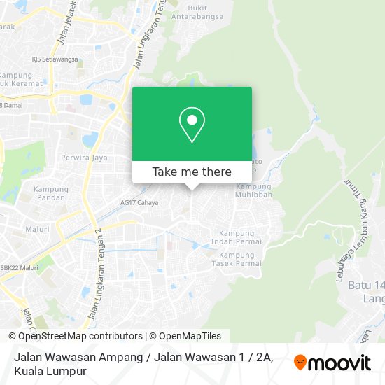 Jalan Wawasan Ampang / Jalan Wawasan 1 / 2A map