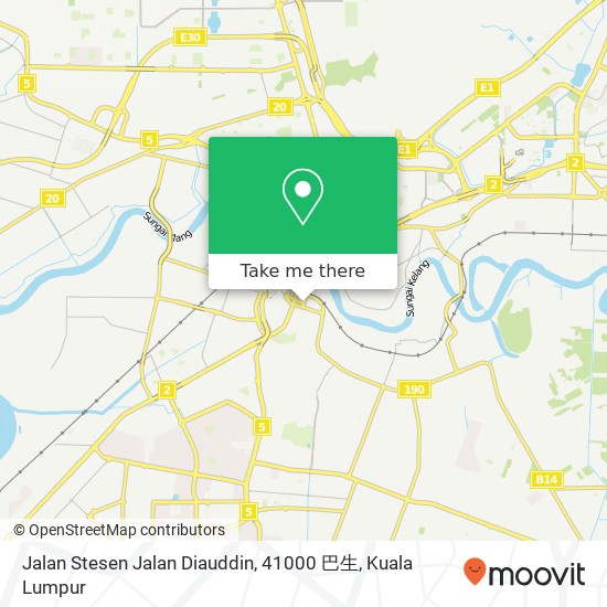 Jalan Stesen Jalan Diauddin, 41000 巴生 map