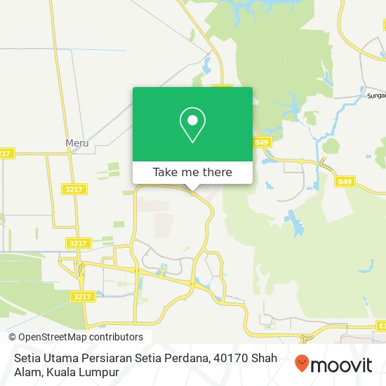 Setia Utama Persiaran Setia Perdana, 40170 Shah Alam map