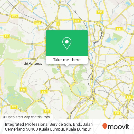 Integrated Professional Service Sdn. Bhd., Jalan Cemerlang 50480 Kuala Lumpur map
