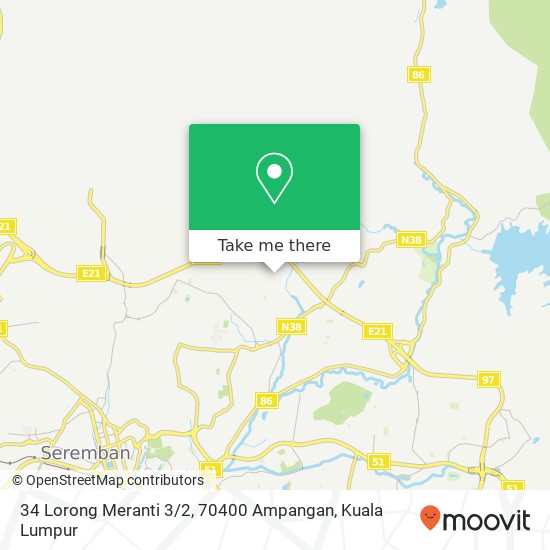 34 Lorong Meranti 3 / 2, 70400 Ampangan map