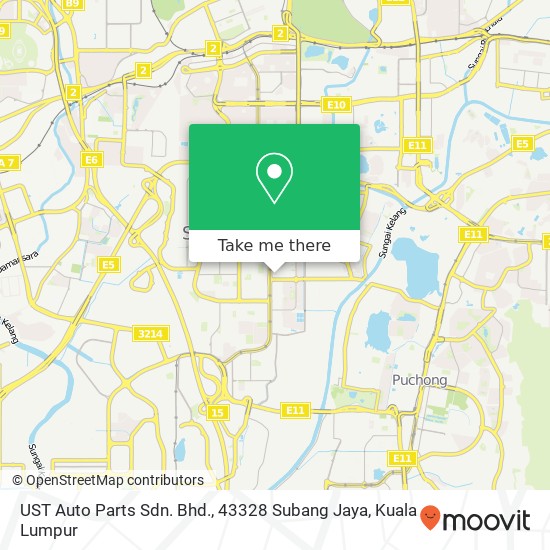 UST Auto Parts Sdn. Bhd., 43328 Subang Jaya map