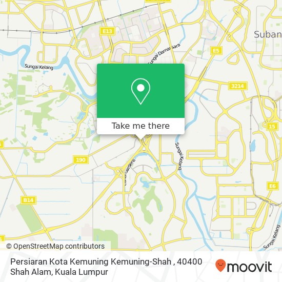 Peta Persiaran Kota Kemuning Kemuning-Shah , 40400 Shah Alam