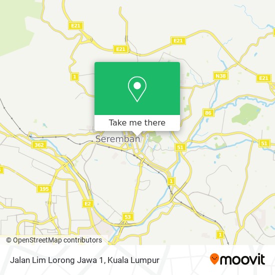 Jalan Lim Lorong Jawa 1 map