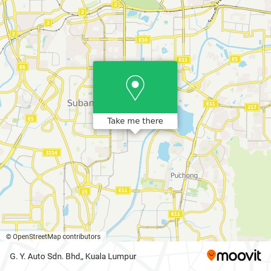 G. Y. Auto Sdn. Bhd, map