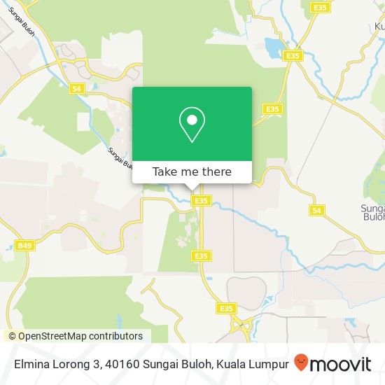 Elmina Lorong 3, 40160 Sungai Buloh map