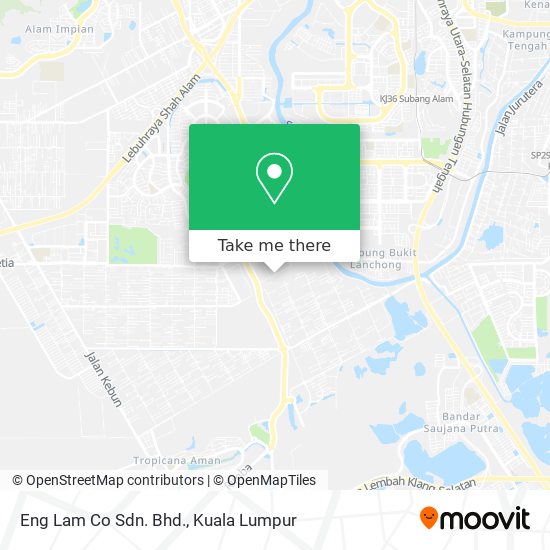 Eng Lam Co Sdn. Bhd. map