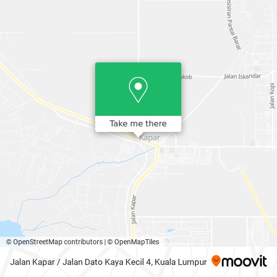 Jalan Kapar / Jalan Dato Kaya Kecil 4 map