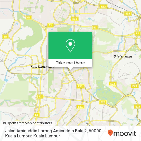 Jalan Aminuddin Lorong Aminuddin Baki 2, 60000 Kuala Lumpur map