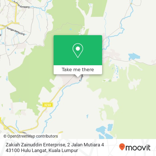 Zakiah Zainuddin Enterprise, 2 Jalan Mutiara 4 43100 Hulu Langat map