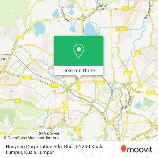 Hanyong Corporation Sdn. Bhd., 51200 Kuala Lumpur map