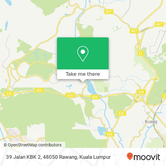 Peta 39 Jalan KBK 2, 48050 Rawang