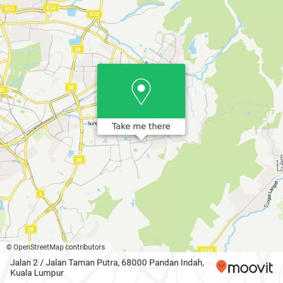 Jalan 2 / Jalan Taman Putra, 68000 Pandan Indah map