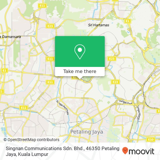 Singnan Communications Sdn. Bhd., 46350 Petaling Jaya map