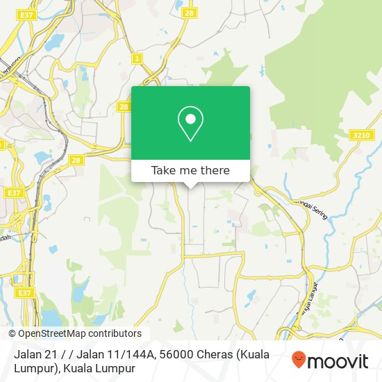Jalan 21 / / Jalan 11 / 144A, 56000 Cheras (Kuala Lumpur) map