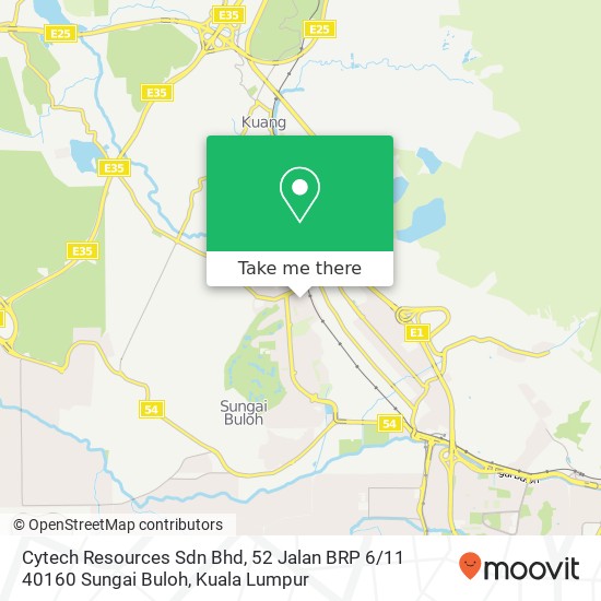 Peta Cytech Resources Sdn Bhd, 52 Jalan BRP 6 / 11 40160 Sungai Buloh