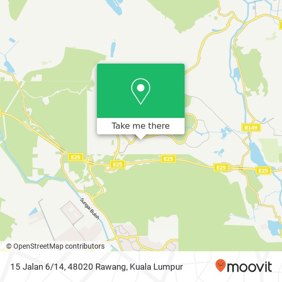 Peta 15 Jalan 6/14, 48020 Rawang