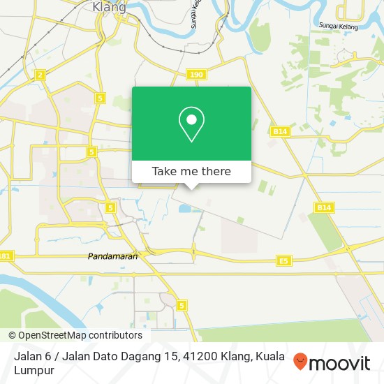 Jalan 6 / Jalan Dato Dagang 15, 41200 Klang map