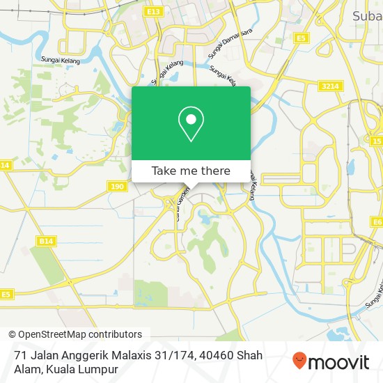 71 Jalan Anggerik Malaxis 31 / 174, 40460 Shah Alam map