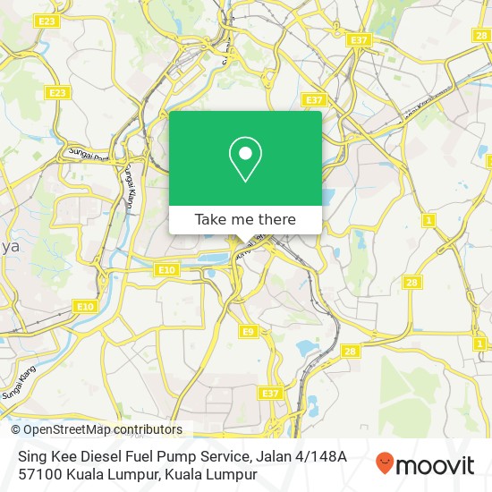 Peta Sing Kee Diesel Fuel Pump Service, Jalan 4 / 148A 57100 Kuala Lumpur