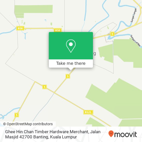 Ghee Hin Chan Timber Hardware Merchant, Jalan Masjid 42700 Banting map