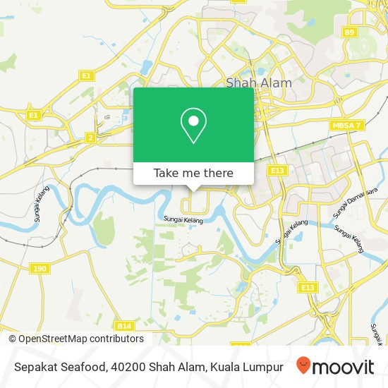 Sepakat Seafood, 40200 Shah Alam map