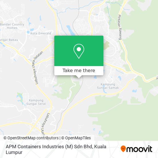 Peta APM Containers Industries (M) Sdn Bhd