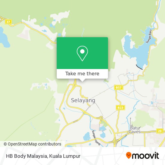 HB Body Malaysia map