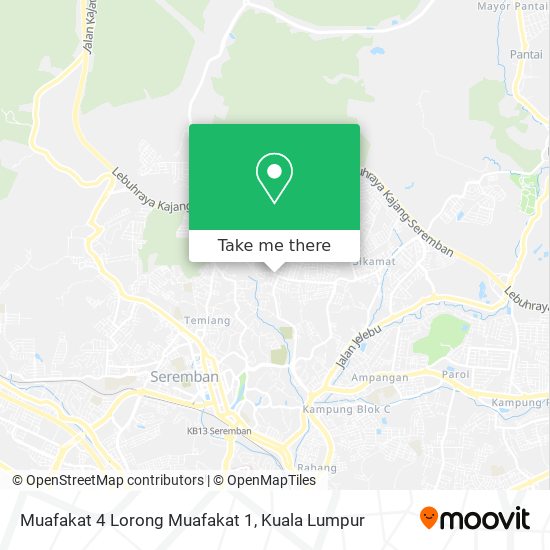 Muafakat 4 Lorong Muafakat 1 map