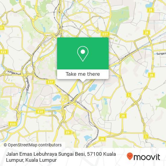 Jalan Emas Lebuhraya Sungai Besi, 57100 Kuala Lumpur map