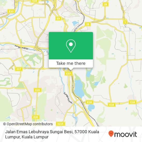 Jalan Emas Lebuhraya Sungai Besi, 57000 Kuala Lumpur map