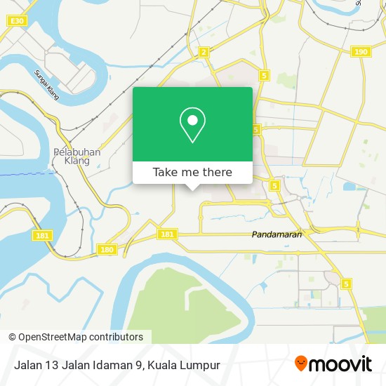 Jalan 13 Jalan Idaman 9 map