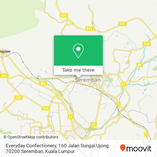 Everyday Confectionery, 160 Jalan Sungai Ujong 70200 Seremban map