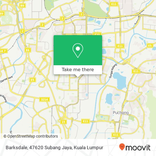 Barksdale, 47620 Subang Jaya map