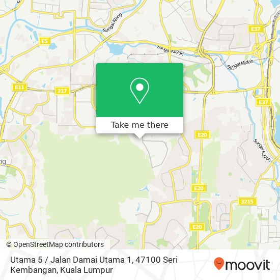 Peta Utama 5 / Jalan Damai Utama 1, 47100 Seri Kembangan