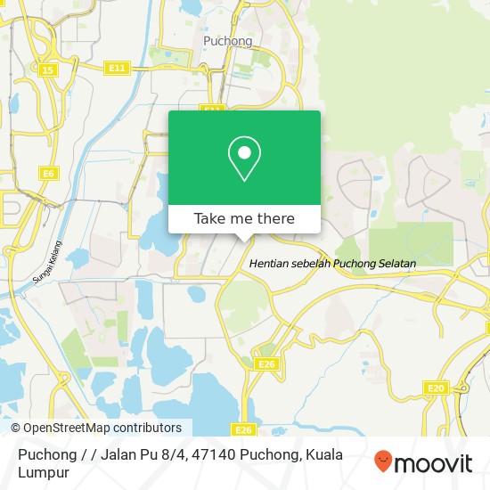 Peta Puchong / / Jalan Pu 8 / 4, 47140 Puchong