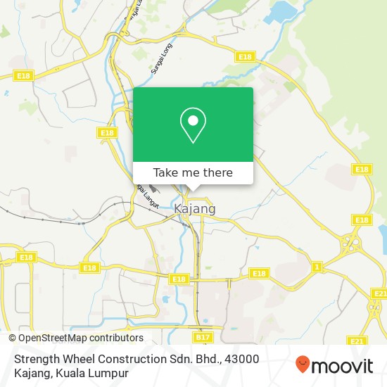 Strength Wheel Construction Sdn. Bhd., 43000 Kajang map