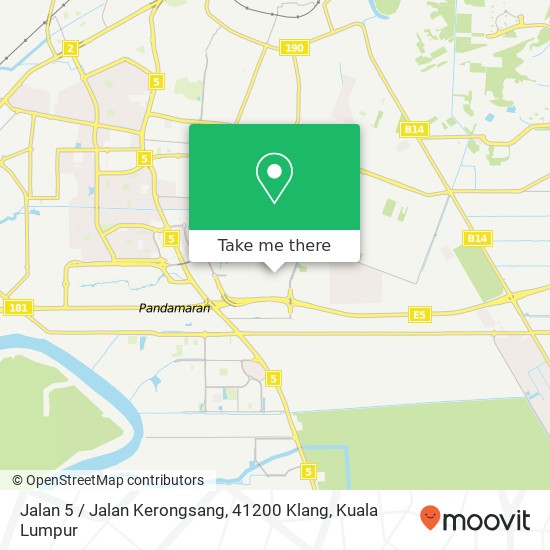 Peta Jalan 5 / Jalan Kerongsang, 41200 Klang