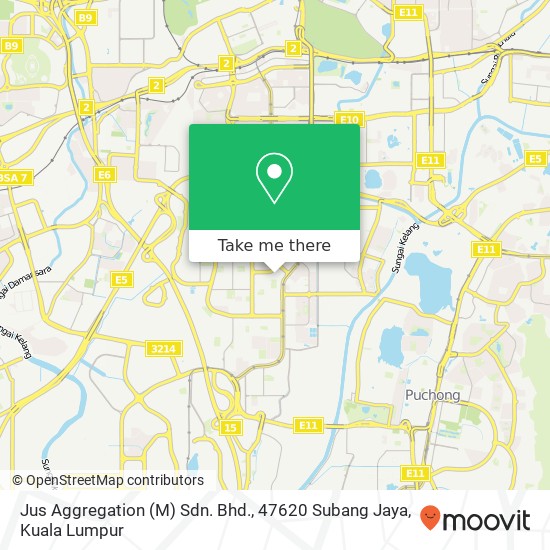 Jus Aggregation (M) Sdn. Bhd., 47620 Subang Jaya map