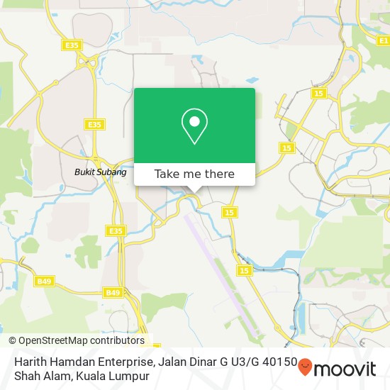 Harith Hamdan Enterprise, Jalan Dinar G U3 / G 40150 Shah Alam map