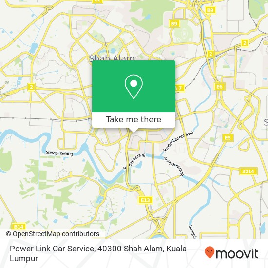Power Link Car Service, 40300 Shah Alam map