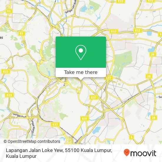 Peta Lapangan Jalan Loke Yew, 55100 Kuala Lumpur